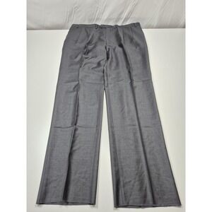 VTG Franco Tassi Dress Pants Men's 46x36 Gray Wool Cashmere Pleated Unhemmed NWT